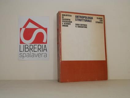 Antropologia strutturale - Claude Lévi-Strauss - copertina