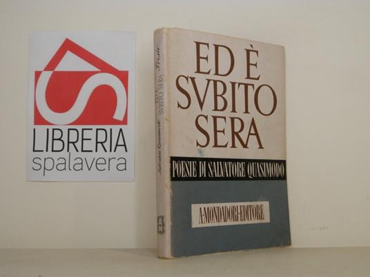 Ed è subito sera - Salvatore Quasimodo - copertina