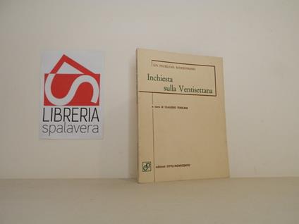 Inchiesta sulla Ventisettana - copertina