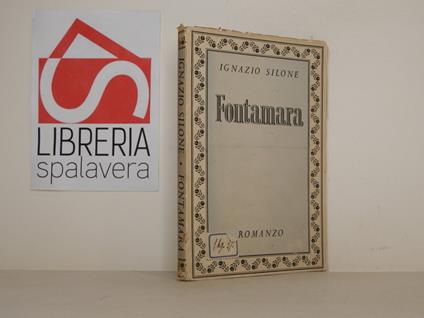 Fontamara - Ignazio Silone - copertina