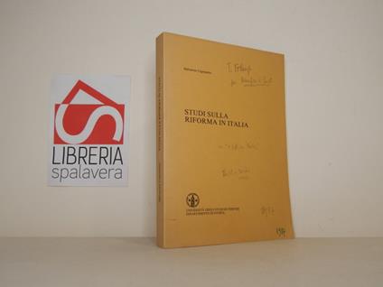 Studi sulla riforma in Italia - Salvatore Caponetto - copertina