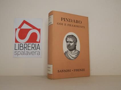 Odi e frammenti - Pindaro - copertina