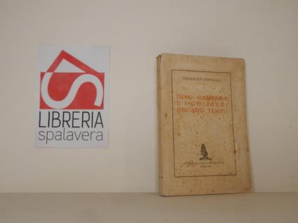 Dino Campana e i goliardi del suo tempo - Federico Ravagli - copertina