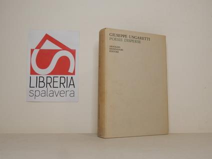 Poesie disperse - Giuseppe Ungaretti - copertina