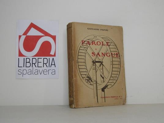 Parole e sangue - Giovanni Papini - copertina