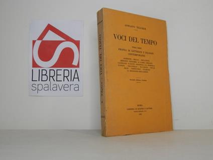 Voci del tempo - Adriano Tilgher - copertina
