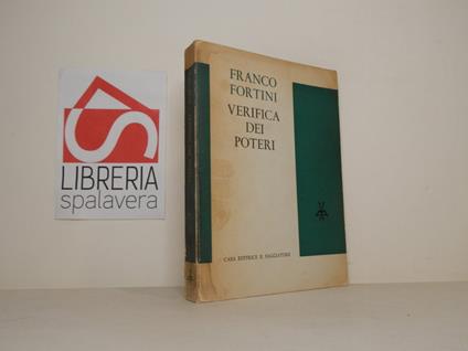 Verifica dei poteri - Franco Fortini - copertina