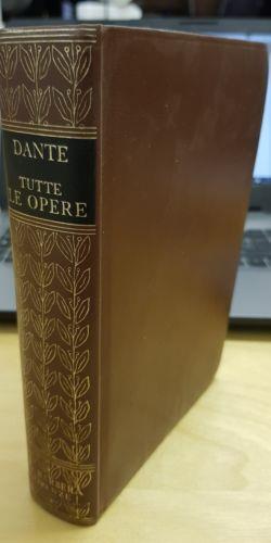 Libro DANTE TUTTE LE OPERE BARBERA 1965 - copertina