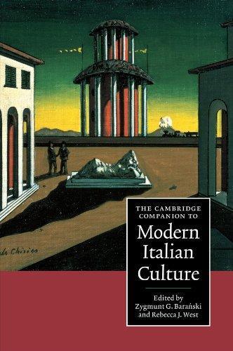The Cambridge Companion to Modern Italian Culture - Zygmunt G. Baranski - copertina