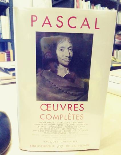 Bibliothèque de la Pléiade Pascal Oeuvres complètes 1954 bibliotheque de la pleiade - copertina