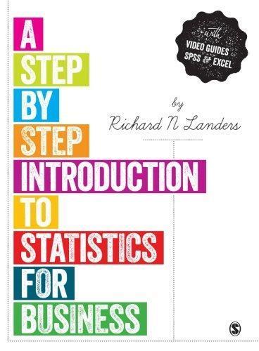 A Step By Step Introduction to Statistics for Business - Richard N. Landers - copertina