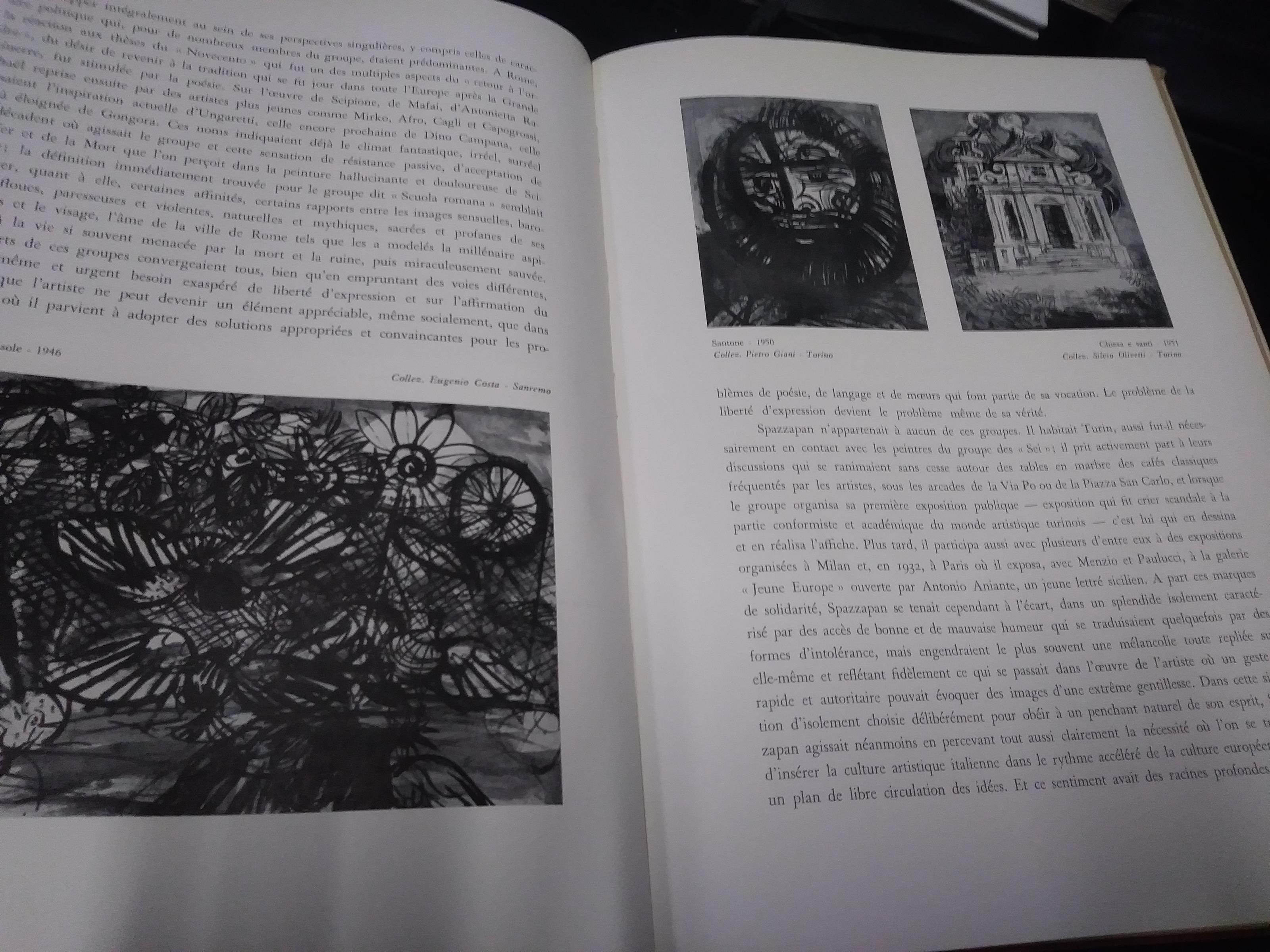 Spazzapan pittori d'oggi collana d'arte della galleria La bussola di torino copia n.857/1000