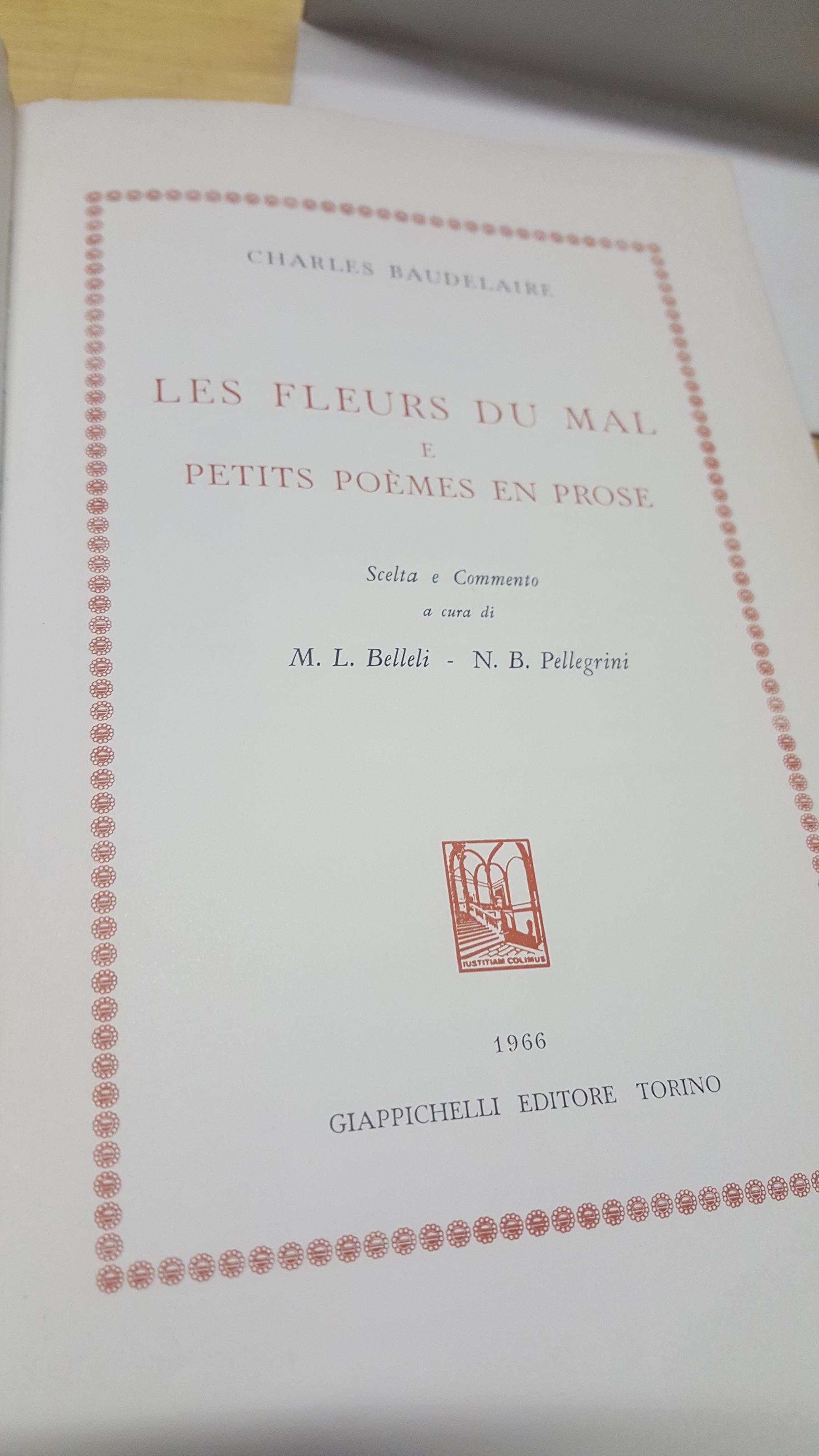 Les Fleurs du mal petits poemes en prose baudelaire