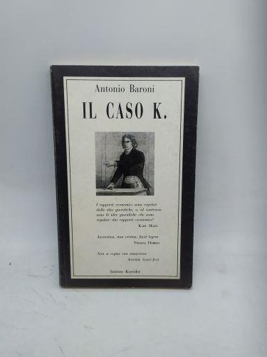 Il caso k antonio baroni - copertina