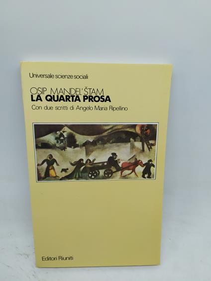 osip mandel'stam la quarta prosa riuniti - copertina