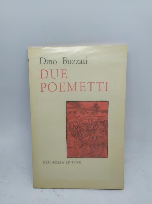 dino buzzati due poemetti neri pozza editore - copertina