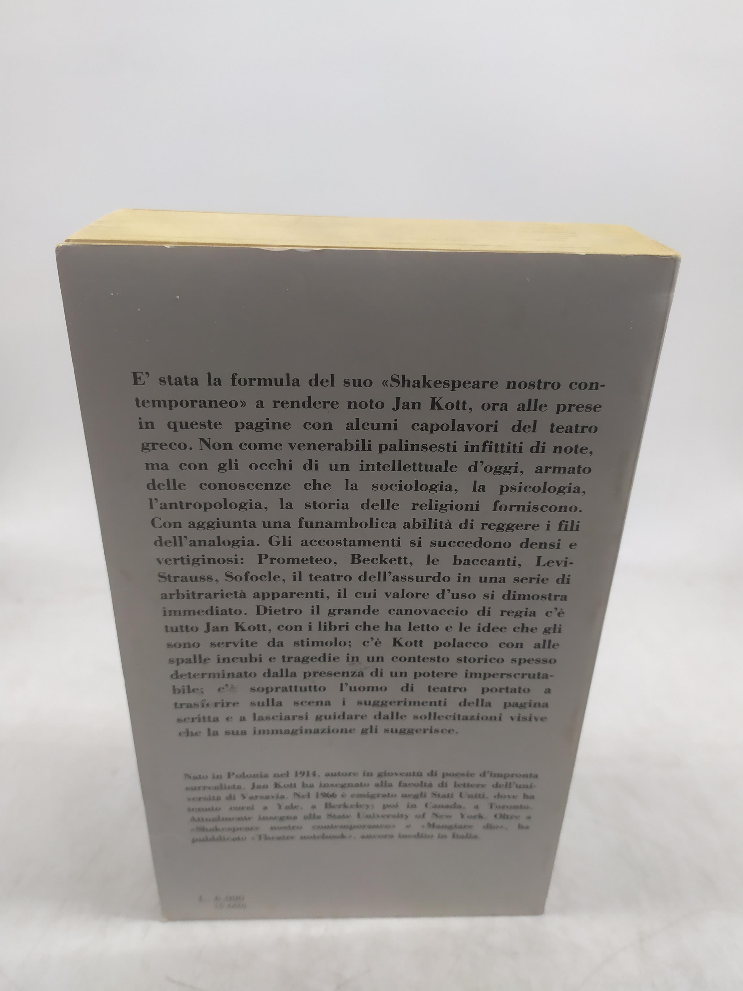 jan kott mangiare dio una interpretazione della tragedia greca li formichiere