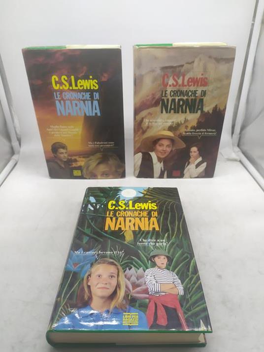 c.s.lewis le cronache di narnia libri per ragazzi mondadori 3 volumi - copertina