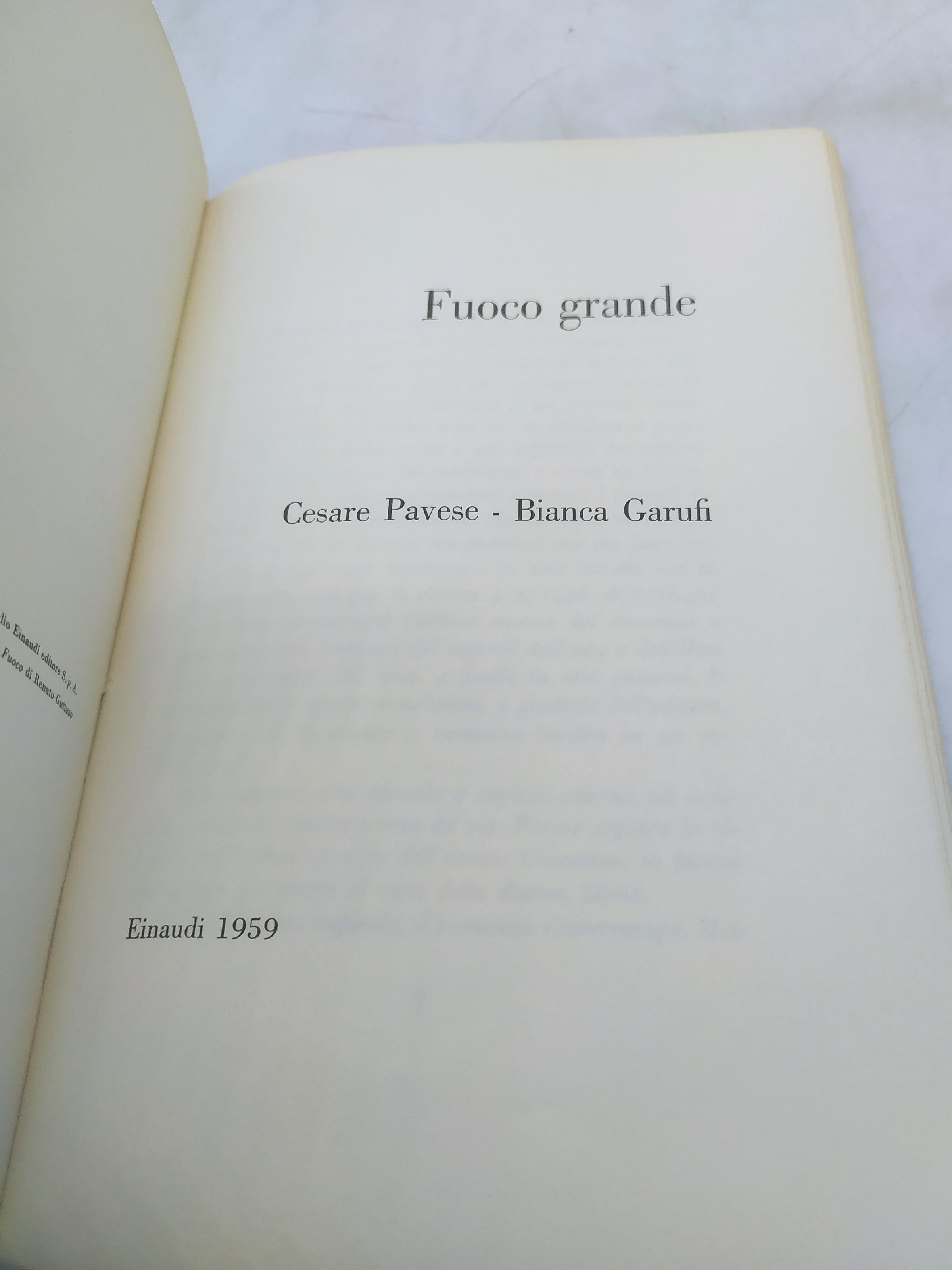 cesare pavese bianca garufi fuoco grande einaudi coralli