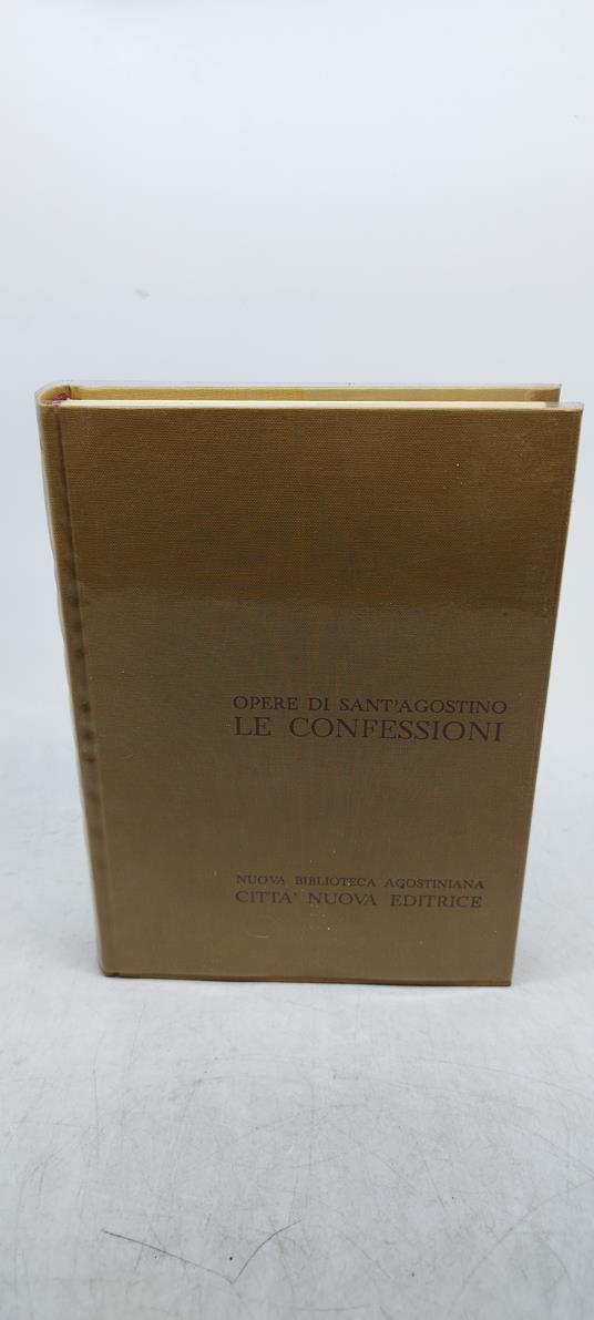 opere do sant'agostino le confessioni nuova biblioteca agostiniana - copertina