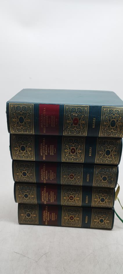 antologia della letteratura italiana 5 volumi rizzoli - copertina