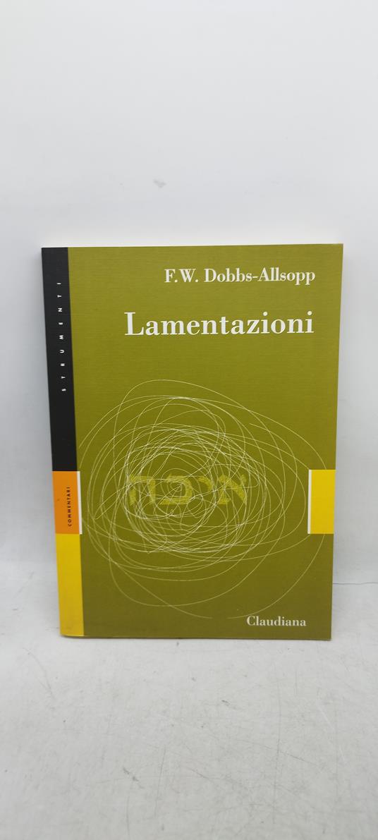lamentazioni claudiana - copertina