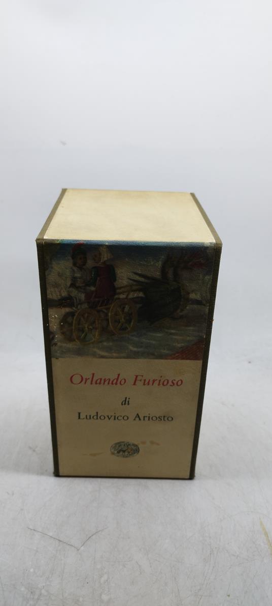 orlando furioso di ludovico ariosto einaudi 3 volumi in cofanetto - copertina