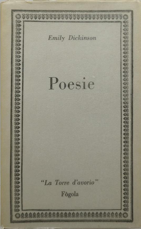 poesie emily dickinson - Emily Dickinson - copertina
