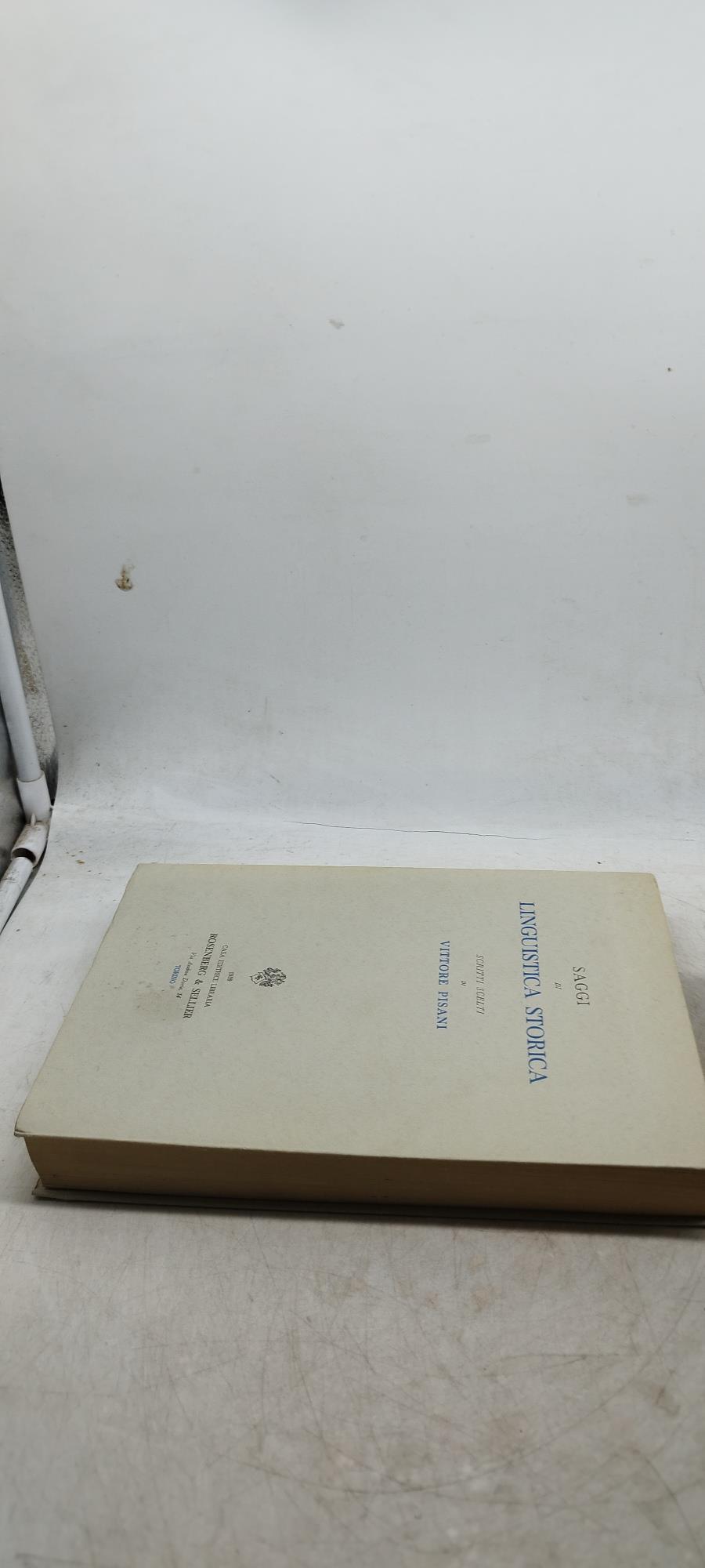 saggi di linguistica storica scritti scelti di vittore pisani