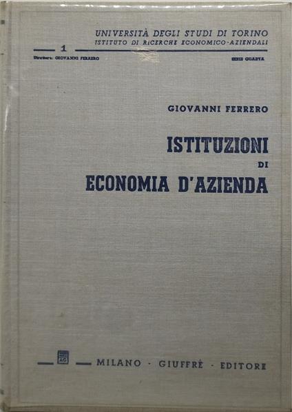 istituzioni di economia d'azienda - copertina