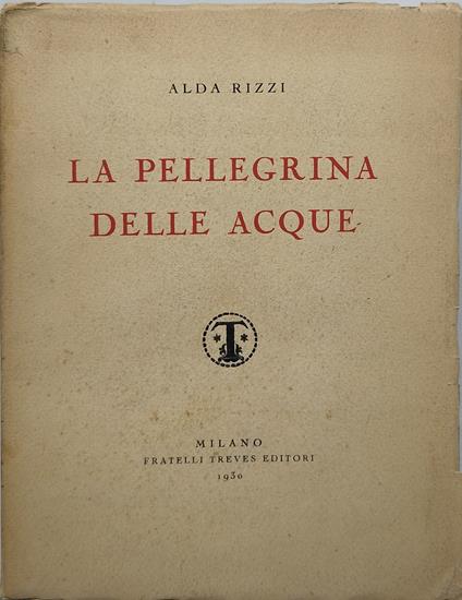 la pellegrina delle acque - copertina