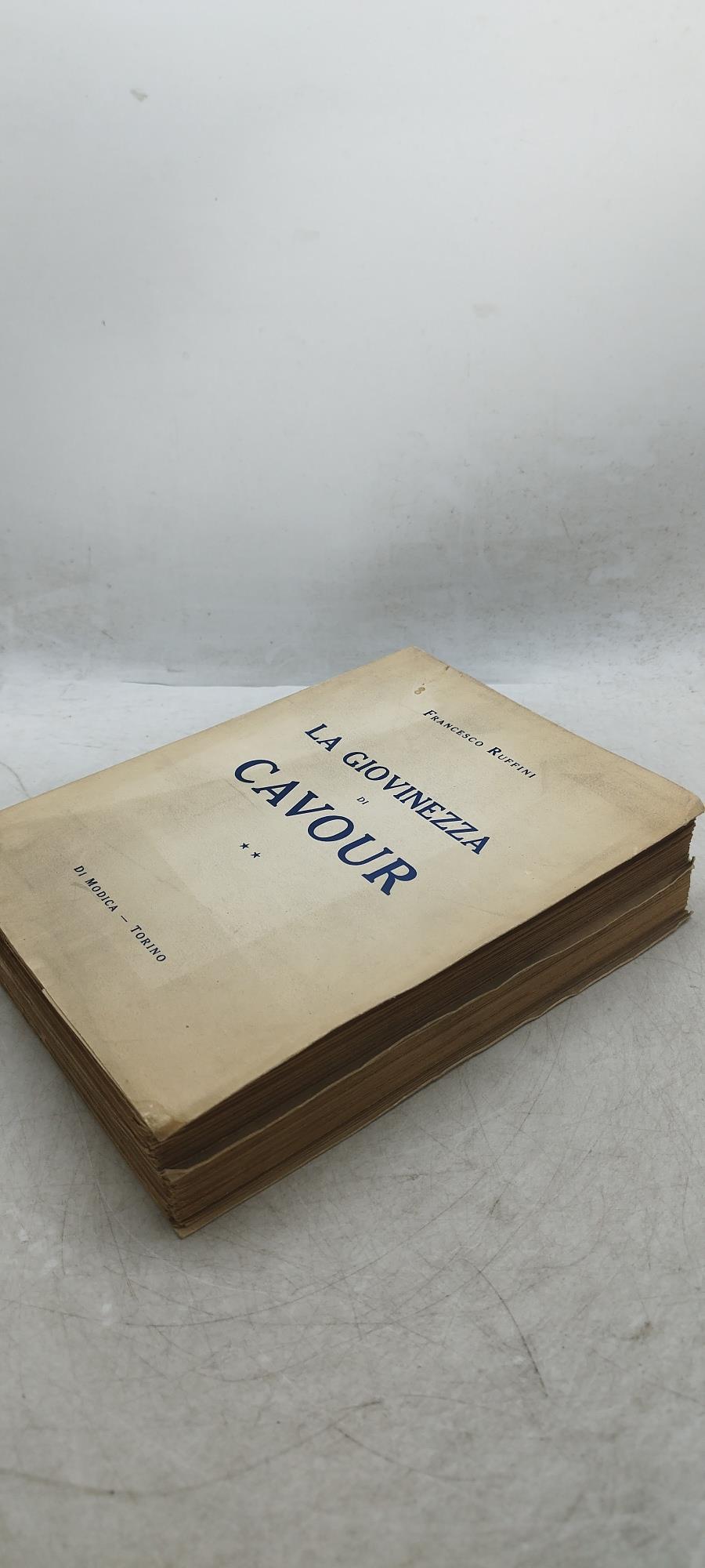 la giovinezza di cavour 2 volumi francesco ruffini