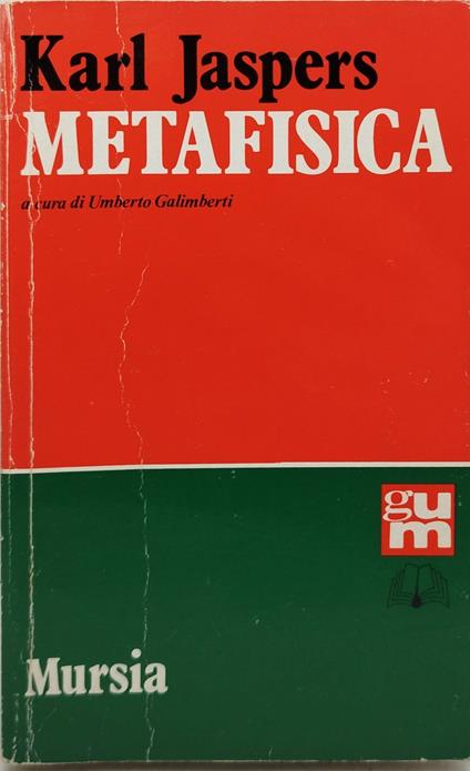 metafisica karl jaspers - Karl Jaspers - copertina