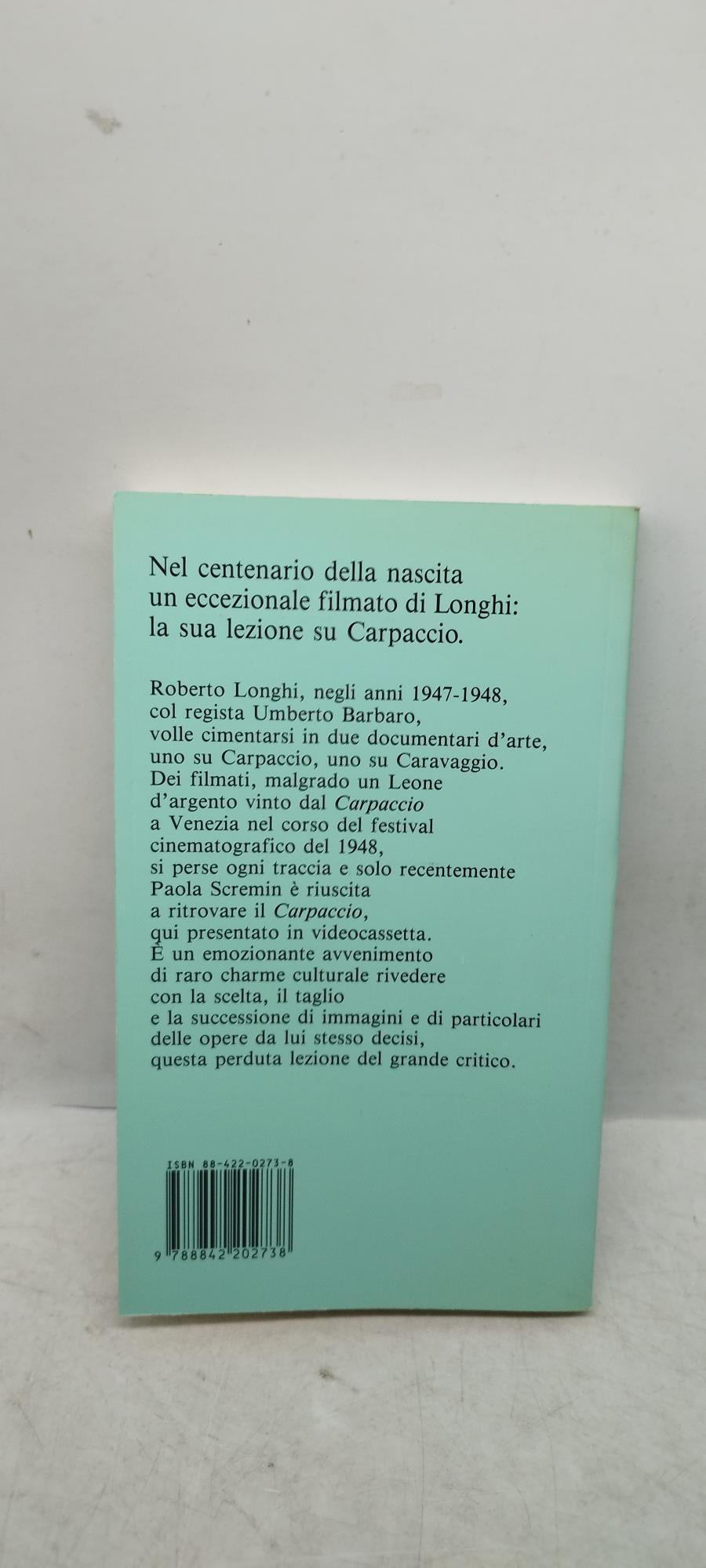 carpaccio vita di un documentario d'arte paola scremin