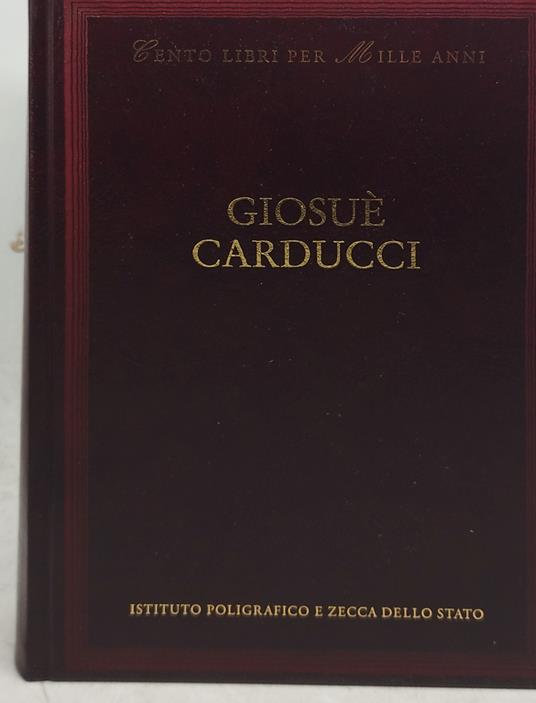 cento libri per mille anni giosue' carducci - copertina