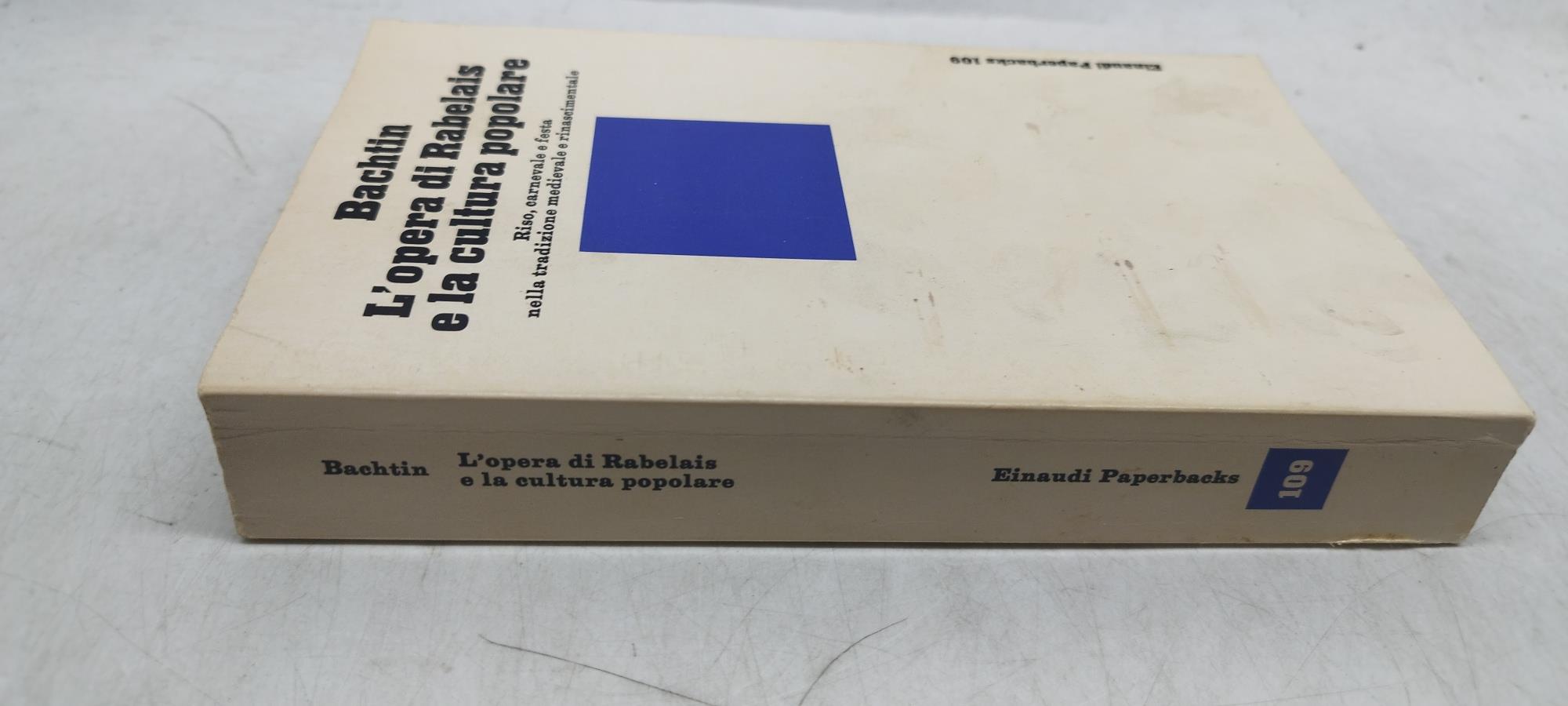 L' opera di rabelais e la cultura popolare einaudi