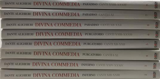 dante alighieri divina commedia 9 volumi - copertina