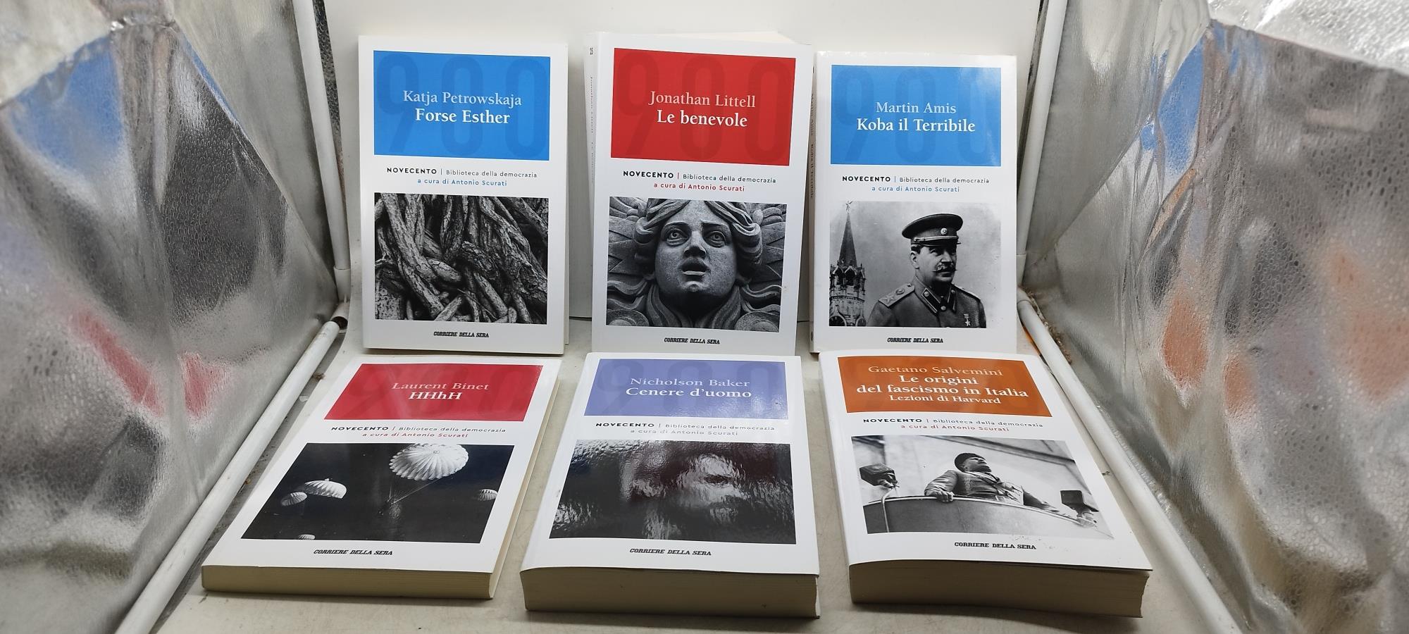 novecento biblioteca della democrazia a cura di antonio scurati gazzetta dello sport 27 volumi