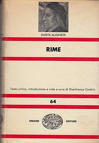 Rime. Testo critico, introduzione e note a cura di Gianfranco Giannini. Coll. Nue n° 64