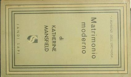 Matrimonio moderno - copertina