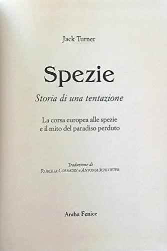 Spezie storia di una tentazione - copertina