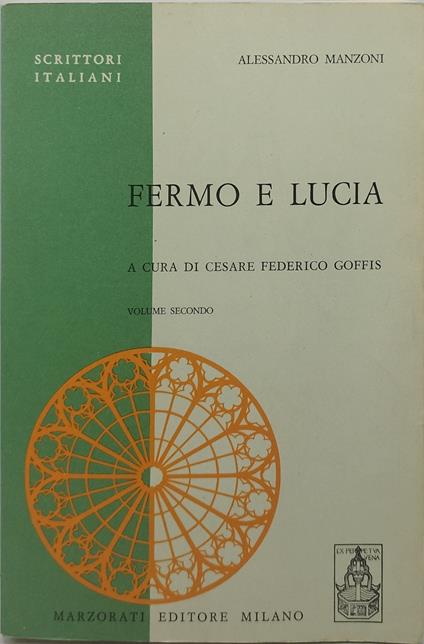 fermo e lucia a cura di cesare federico goffis volume secondo - copertina