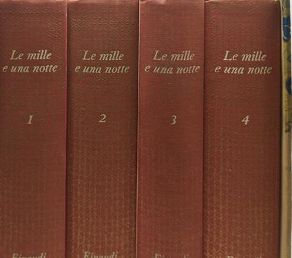 le mille e una notte 4 volumi einaudi i millenni - copertina