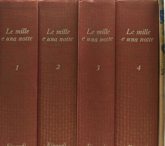 le mille e una notte 4 volumi einaudi i millenni - copertina