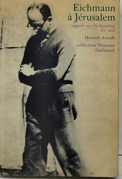 eichmann à jèrusalem rapport sur la banalitè du mal - copertina