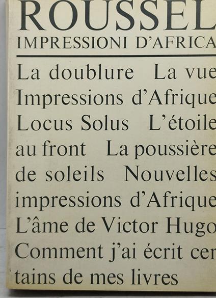 roussel impressioni d'africa - copertina