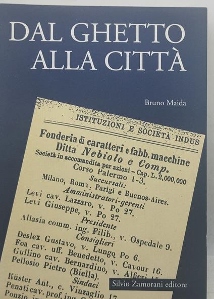 dal ghetto alla città bruno maida - Bruno Maida - copertina