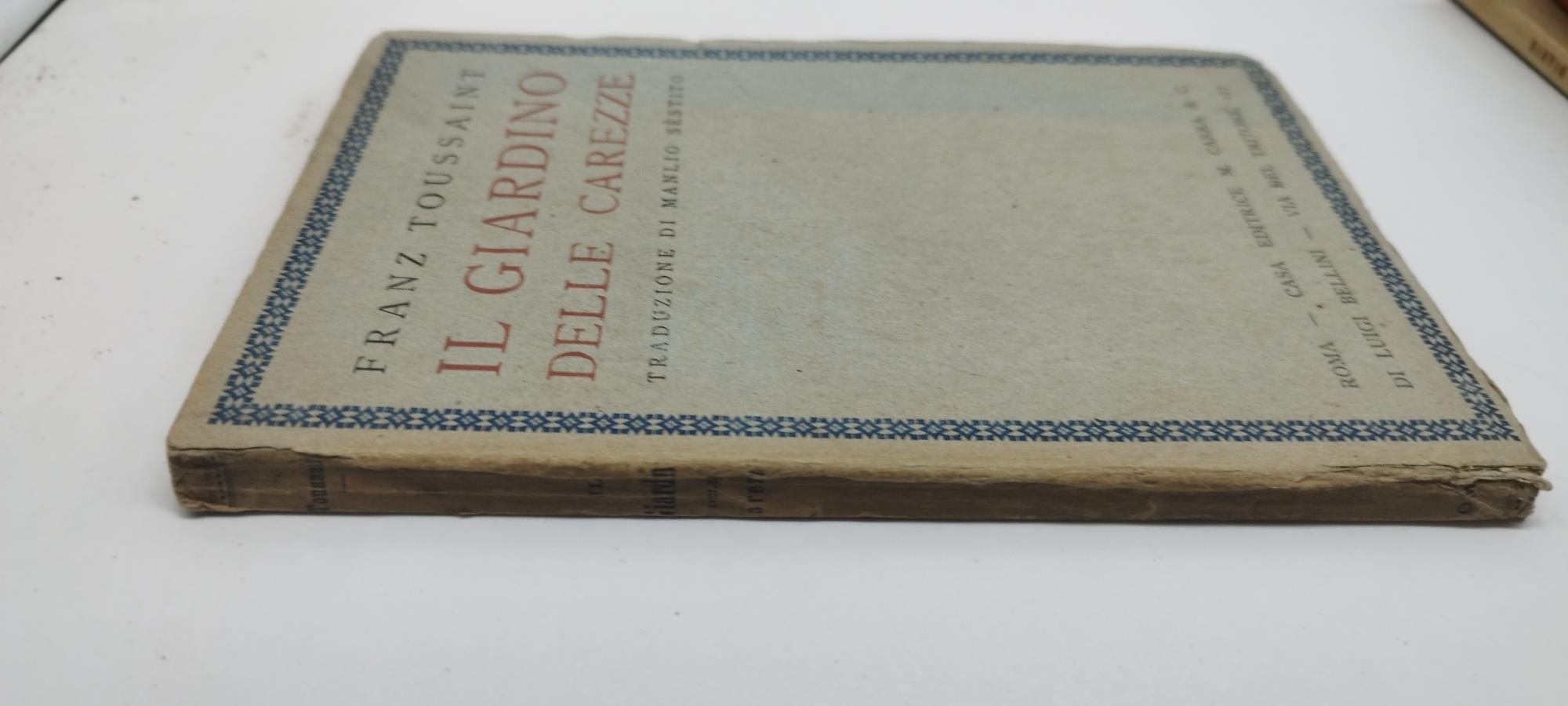 franz toussaint il giardino delle carezze