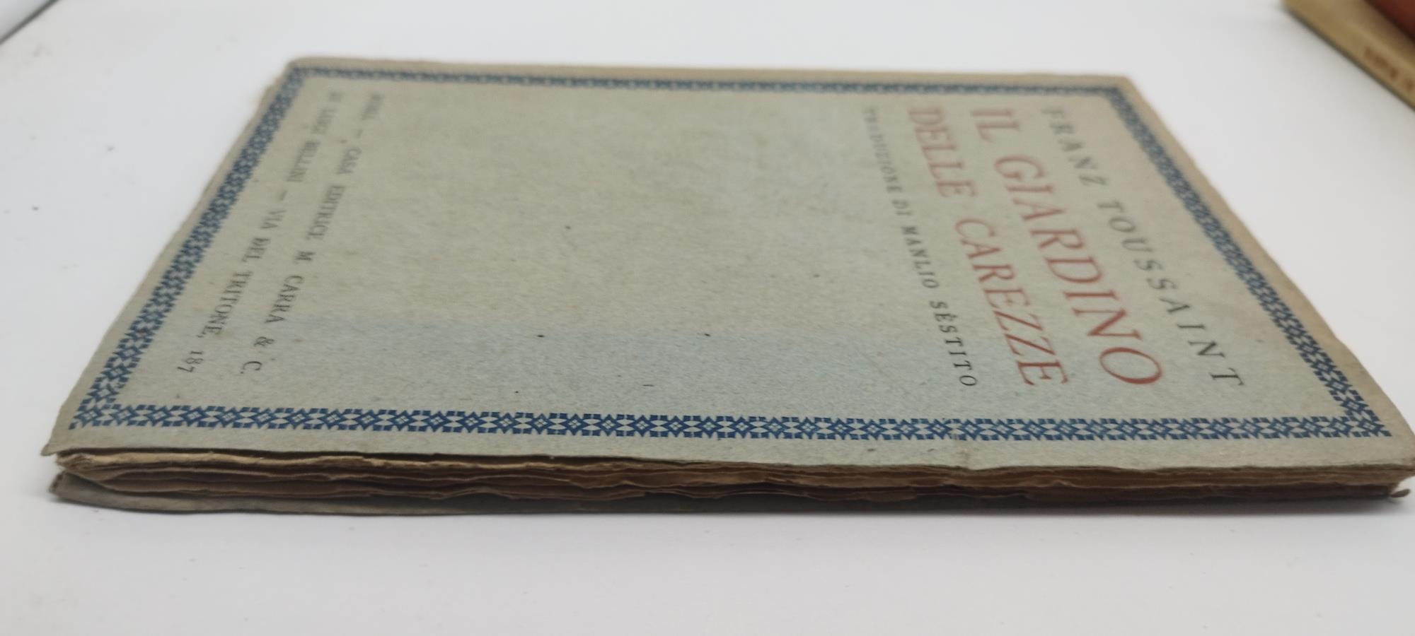 franz toussaint il giardino delle carezze