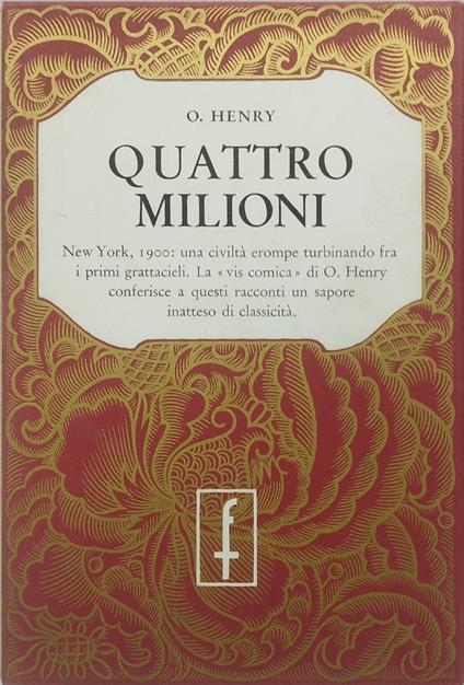 quattro milioni o.henry - copertina